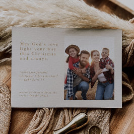 EMELIA Gold Foto Easy Simple Religious Christmas Feiertagskarte