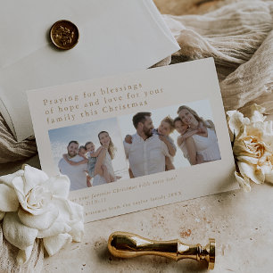 EMELIA Gold Foto Einzigartige Bibelzitate Weihnach Feiertagskarte