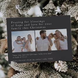 EMELIA Graues Foto Einzigartige Bibelzitate Weihna Feiertagskarte