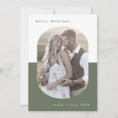 EMELIA Green Oval Creative Family Foto Weihnachten (Vorderseite)