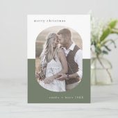 EMELIA Green Oval Creative Family Foto Weihnachten (Stehend Vorderseite)