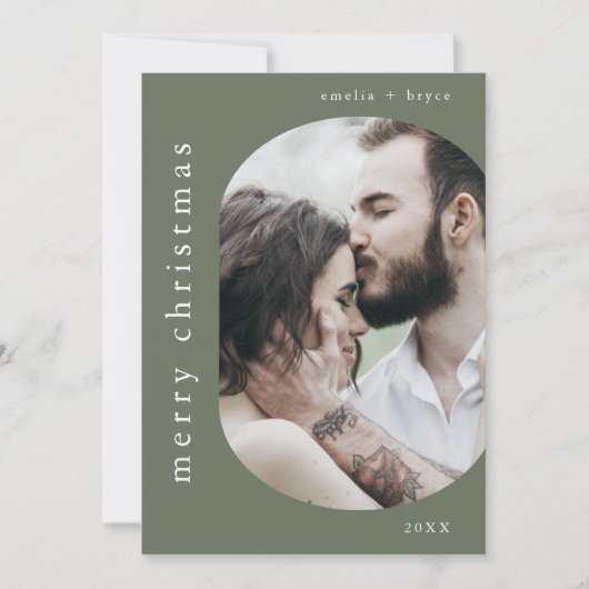 EMELIA Green Picture Family Foto Frohe Weihnachten (Vorderseite)