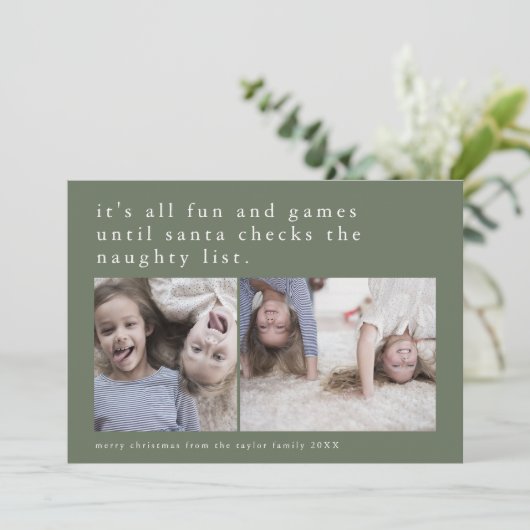 EMELIA Green Unglaublich witzig Foto Weihnachten (Stehend Vorderseite)