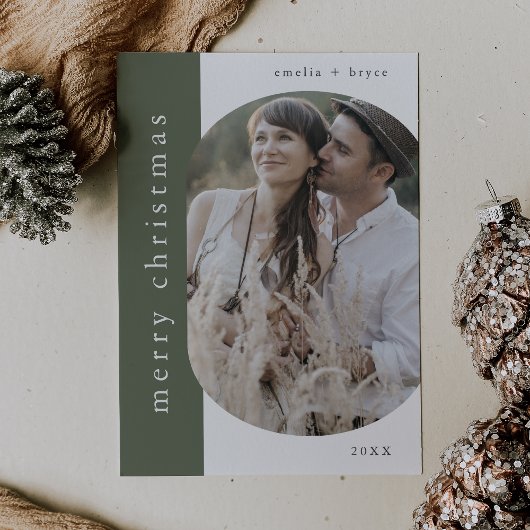 EMELIA Green Xmas Gruß Foto frohe Weihnachten