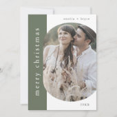 EMELIA Green Xmas Gruß Foto frohe Weihnachten (Vorderseite)