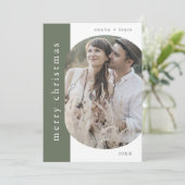 EMELIA Green Xmas Gruß Foto frohe Weihnachten (Stehend Vorderseite)