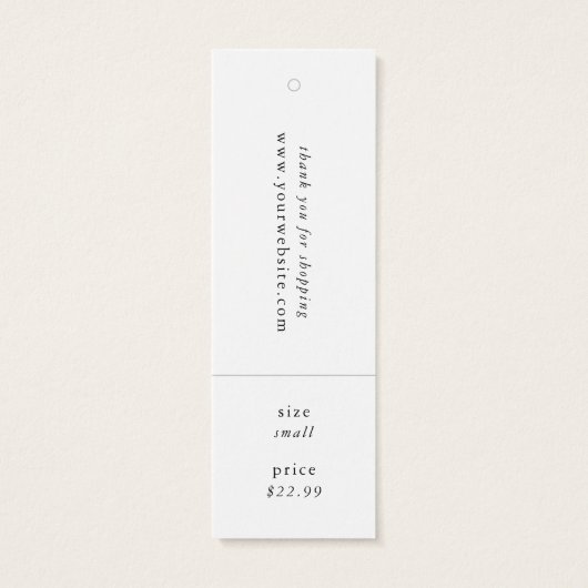 EMELIA Hängemarken Kleidungsmarke (Rückseite)