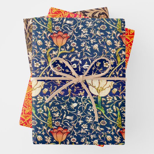Emelia, Mandinka und William Morris Geschenkpapier Set (Beispiel)