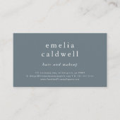 EMELIA Minimal Blue Rustic Small Business Erinneru Terminkarte (Vorderseite)