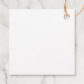 EMELIA Minimal Rustic Simple Baby Shower Vielen Da Geschenkanhänger (Rückseite)