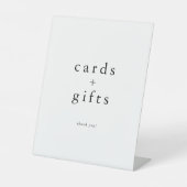 EMELIA Minimalistische Einfache Karten und Geschen Sockelschild (Vorderseite)