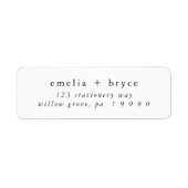 EMELIA Minimalistische einzigartige Rücksendeadres (Vorne)