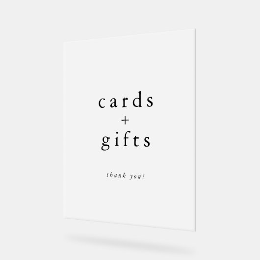 EMELIA Modern Boho Einmalige Karten und Geschenke Acrylschild (Winkel)