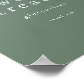 EMELIA Natur Rustikales Einmalwald Süße Leckereien Poster (Ecke)