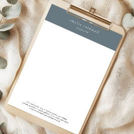 EMELIA Navy Personal Business Beruflich Company Briefbogen