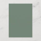 EMELIA QR Code Simple Mountain Rustic Wedding RSVP Begleitkarte (Rückseite)