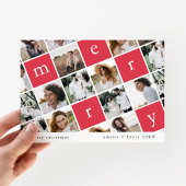 EMELIA Red Modern Family Multi Foto Weihnachten