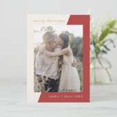 EMELIA Red Unique Minimal Foto Weihnachten (Stehend Vorderseite)