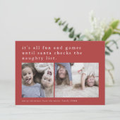 EMELIA Rotes Unglaublich witzig Foto Weihnachten (Stehend Vorderseite)