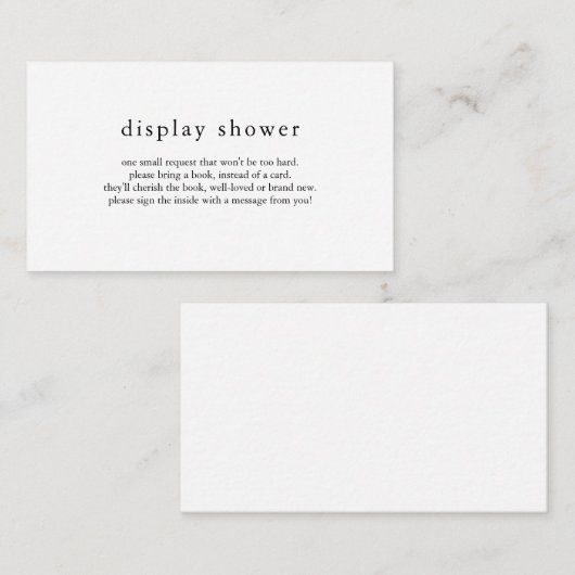 EMELIA Rustic Display Showcard Begleitkarte (Vorne/Hinten)