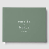 EMELIA Rustikale, einfache, moderne Schönheit Natu Gästebuch (Vorderseite)