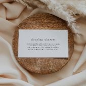 EMELIA Rustikale Minimalistische Einfache Display- Begleitkarte