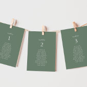 EMELIA Sage Mountain Wedding Seating Chart Cards