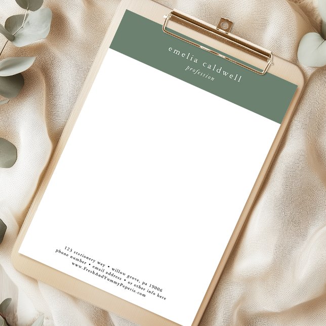 EMELIA Sage Personal Business Beruflich Company Briefbogen (EMELIA Sage Personal Business Professional Company Letterhead)