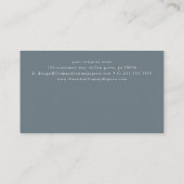 EMELIA Simple Boho Navy Business Belohnung 10 Punc Treuekarte (Rückseite)