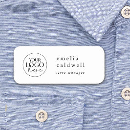 EMELIA Simple Company Logo Mitarbeiter Magnetic Namensschild
