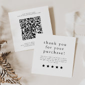 EMELIA Simple Modern Neutral Unique Verließ eine Ü Quadratische Visitenkarte