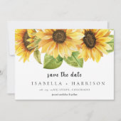 EMELIA Sonnenblume Terminvorlage Save The Date (Vorderseite)