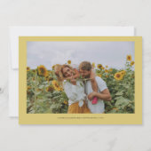 EMELIA Sunflower Save the Date Template (Rückseite)