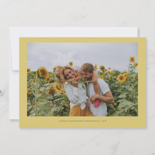EMELIA Sunflower Save the Date Template (Rückseite)