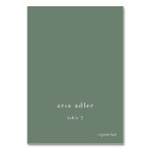 EMELIA Wald Naturwald Hochzeiten Platzkarten Tischnummer (Vorderseite)