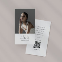 EMELIA White Black Rustic Simple Modern Boho Foto