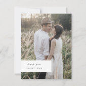 EMELIA Wohnung Minimalistische einzigartige rustik Dankeskarte (Vorderseite)