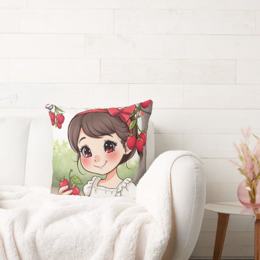 Emely – Die Erdbeerprinzessin Kissen (Liege)