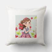 Emely – Die Erdbeerprinzessin Kissen (Vorderseite)