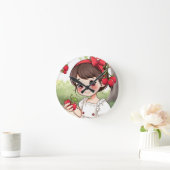 Emely – Die Erdbeerprinzessin Runde Wanduhr (Zuhause)