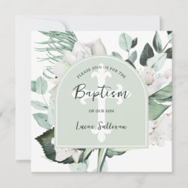Emerad Greenery Arch Taufe Einladung