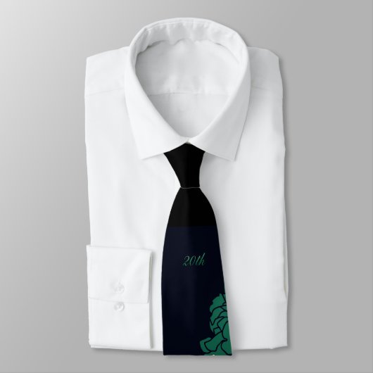 Emerald 20. Jubiläum Neck Tie Krawatte (Gebunden)