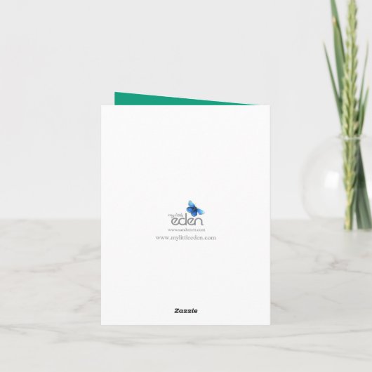 Emerald 55. Hochzeitstag Karte (Rückseite)