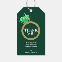 Emerald 55. Hochzeitstag Party Ring Geschenkanhänger