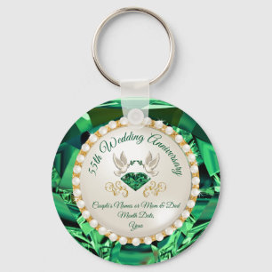 Emerald, 55. Jahrestag Party Ideen, günstig Schlüsselanhänger