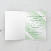 Emerald 55 th Wedding Anniversary Grußkarte Karte (Innenseite)