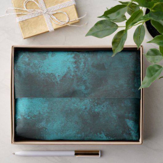 Emerald Abstrakt Textured Background Decoupage Seidenpapier (Geschenk)