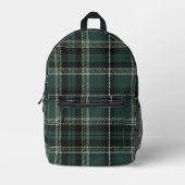 Emerald Academic Kariert Bedruckter Rucksack (Vorderseite)