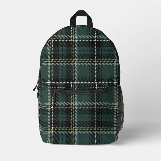 Emerald Academic Kariert Bedruckter Rucksack (Vorderseite)