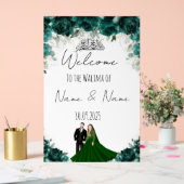 Emerald-Acryl-Hochzeitszeichen Acrylschild (Hochzeit)